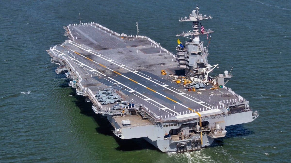 USS Gerald R. Ford nears historic deployment record