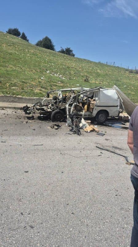 Strike on vehicle in Mount Lebanon