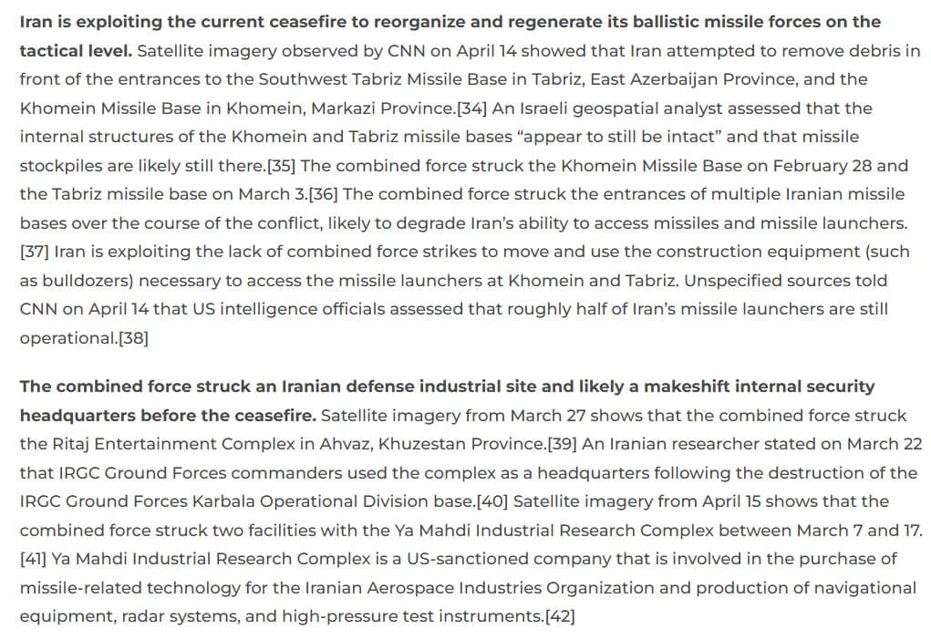 Iran accelerates missile production in silos