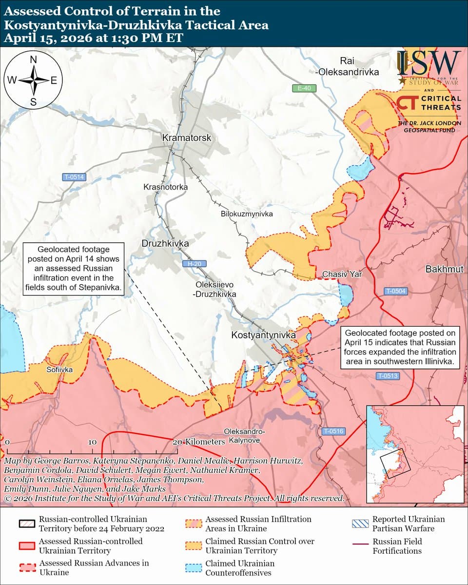 Ukrainian forces advance near Slovyansk