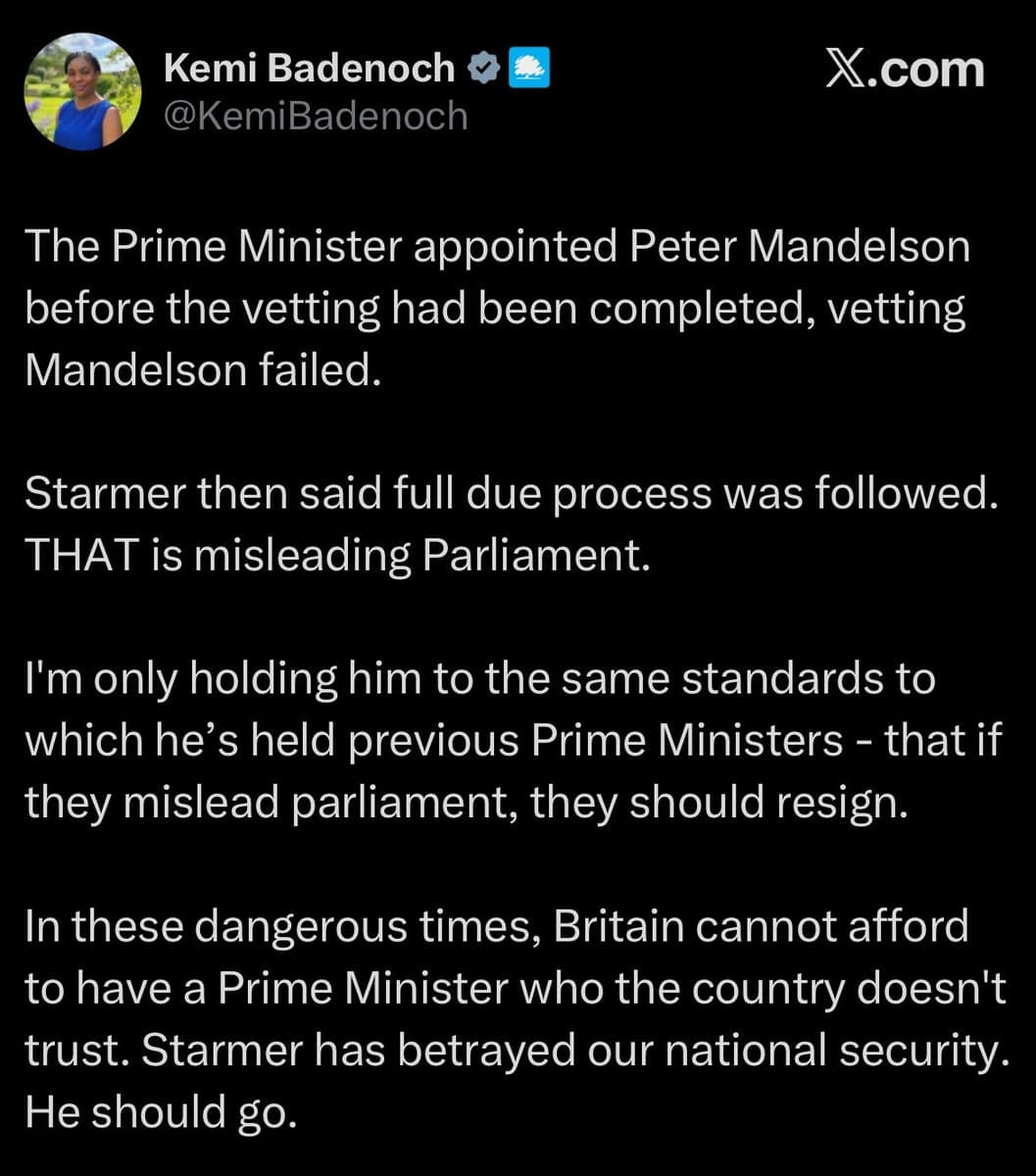 UK: Starmer not aware of Mandelson vetting failure
