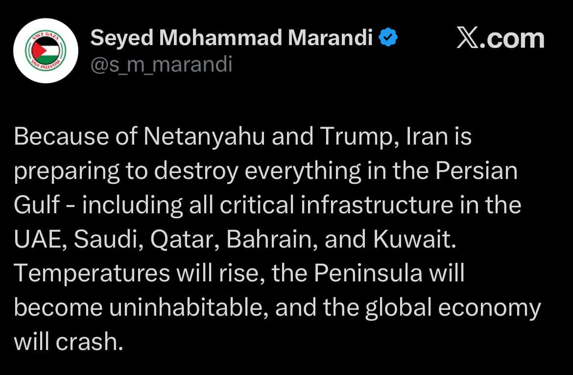 Iranian official threatens to destroy Gulf