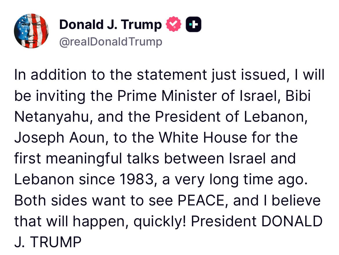 Trump invites Netanyahu, Aoun to White House