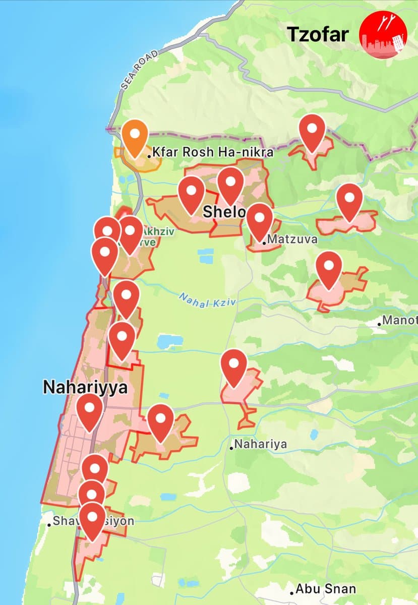 Hezbollah rocket and drone attack on northern Israel