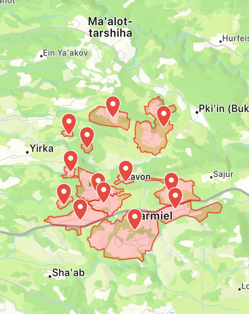 Hezbollah rocket attack on northern Israel